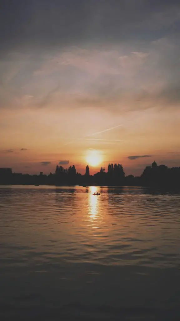 Kayak during sunset